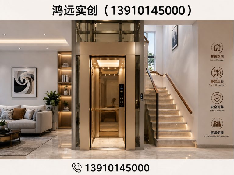 怀柔区别墅电梯定制展示图